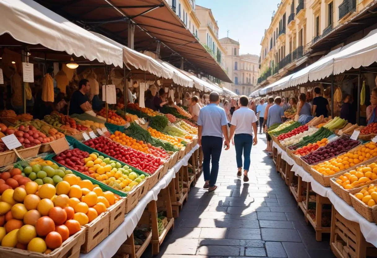 Shopping i Valencia illustration