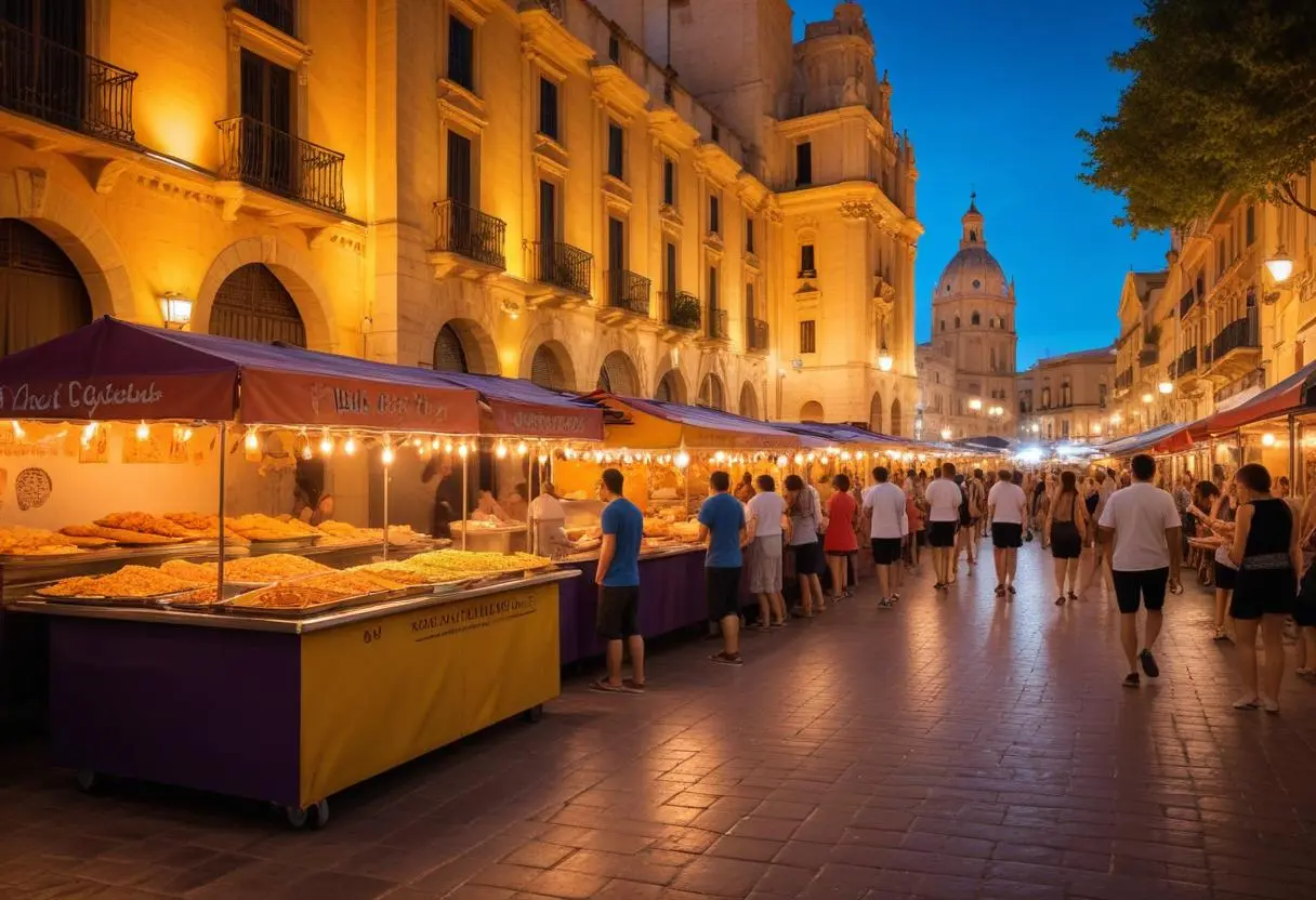 Street food i Valencia illustration