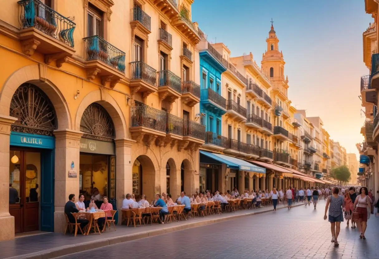 Så hittar du bästa valuta och uttagsautomater i Valencia illustration